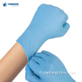 Gants d&#39;examen médical sans poudre jetable bleu